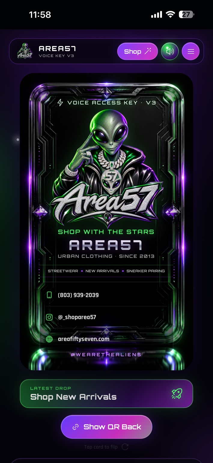 AREA57 Digital Key front